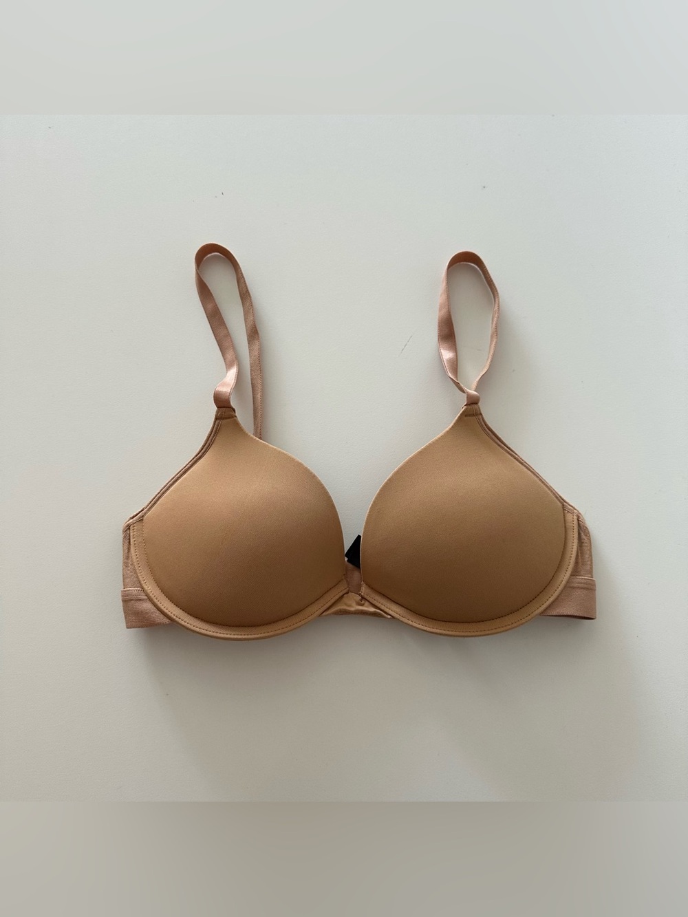 Pepper Lift Up Bra Push Tuscan? Beige Tan Nude 34B Smooth Mesh Side
